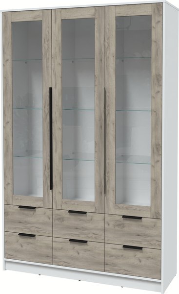 Шкаф с витриной Интерлиния Концепт КТ-ШВ3 - фото
