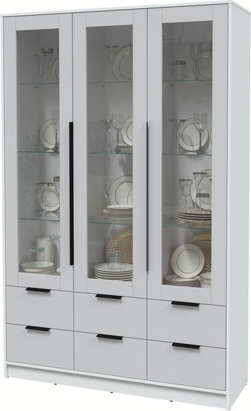 Шкаф с витриной Интерлиния Концепт КТ-ШВ3