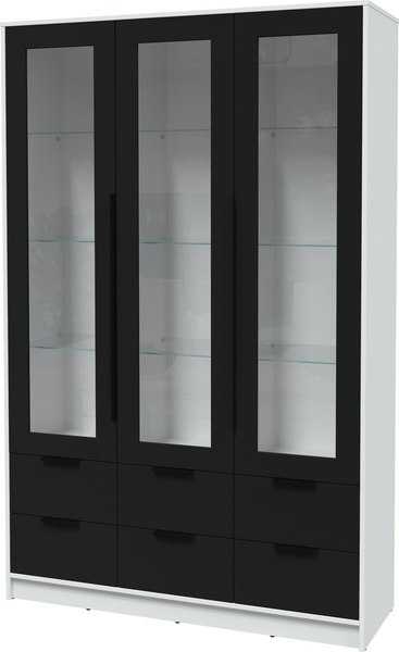 Шкаф с витриной Интерлиния Концепт КТ-ШВ3 - фото