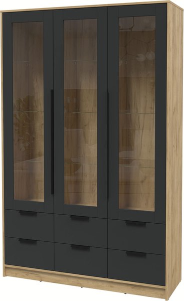 Шкаф с витриной Интерлиния Концепт КТ-ШВ3 - фото