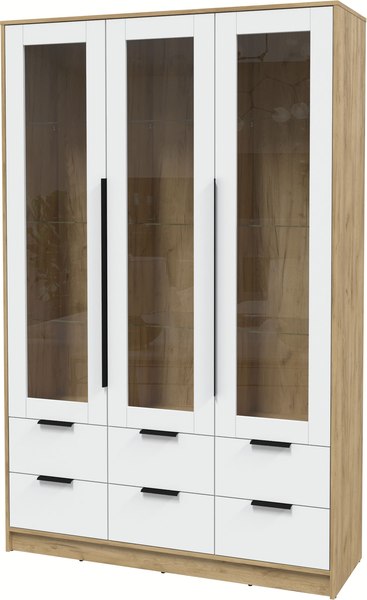 Шкаф с витриной Интерлиния Концепт КТ-ШВ3 - фото