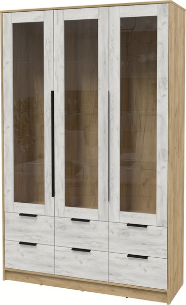 Шкаф с витриной Интерлиния Концепт КТ-ШВ3 - фото