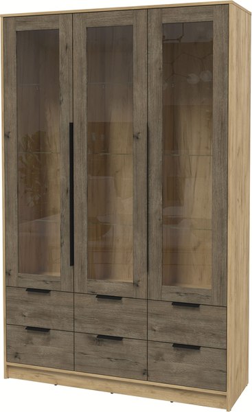 Шкаф с витриной Интерлиния Концепт КТ-ШВ3 - фото