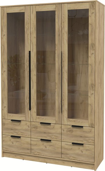 Шкаф с витриной Интерлиния Концепт КТ-ШВ3 - фото