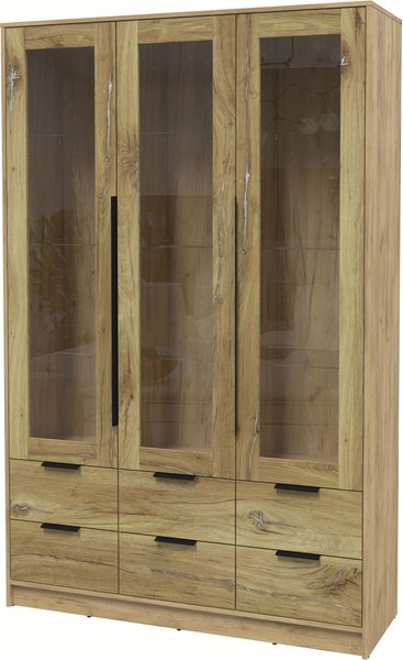 Шкаф с витриной Интерлиния Концепт КТ-ШВ3 - фото