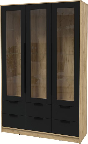 Шкаф с витриной Интерлиния Концепт КТ-ШВ3 - фото
