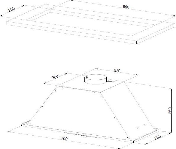Вытяжка скрытая Kuppersberg Slimlux Inlinea 70 WX