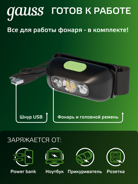 Фонарь Gauss GFL410 / GF410