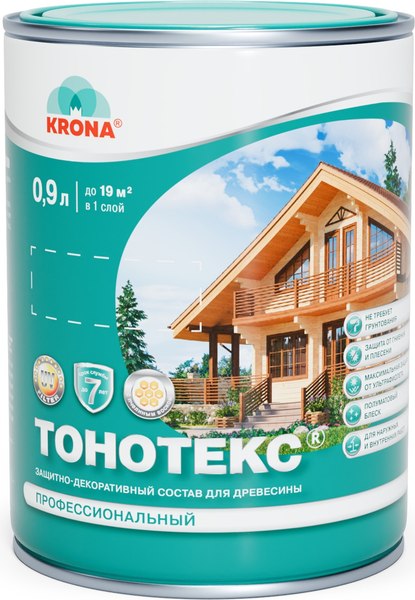 Защитно-декоративный состав KRONA Тонотекс - фото