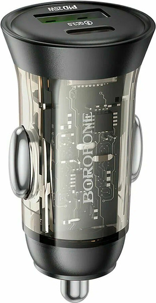 Адаптер питания автомобильный Borofone BZ26A PD36W+QC3.0