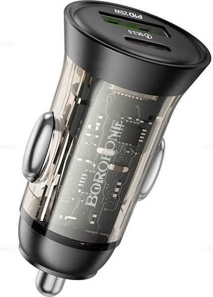 Адаптер питания автомобильный Borofone BZ26A PD36W+QC3.0