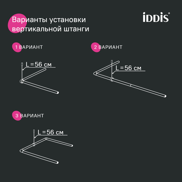 Карниз для ванны IDDIS 060A200i14