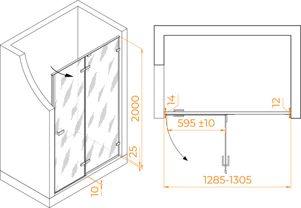 Душевая дверь RGW SV-004B / 353200413-24
