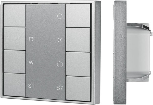 Выключатель Arlight Intelligent DALI-201-23-1G-2SC-RGBW-DT8-IN Silver / 048220 - фото