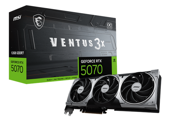 Видеокарта MSI RTX 5070 12G Ventus 3X OC