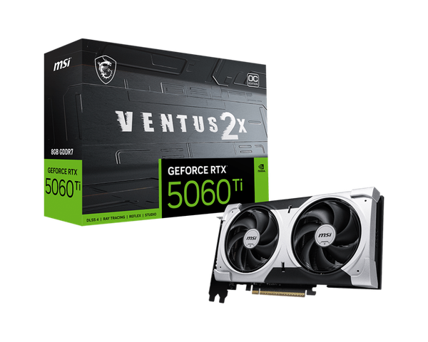 Видеокарта MSI RTX 5060 Ti 8G Ventus 2X OC Plus
