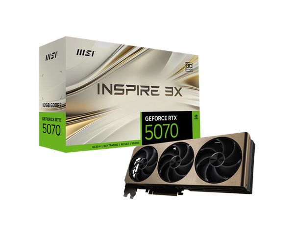 Видеокарта MSI RTX 5070 12G Inspire 3X OC