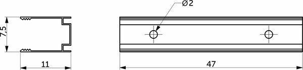 Профиль для гибкого неона AKS 6x12мм / 118 658