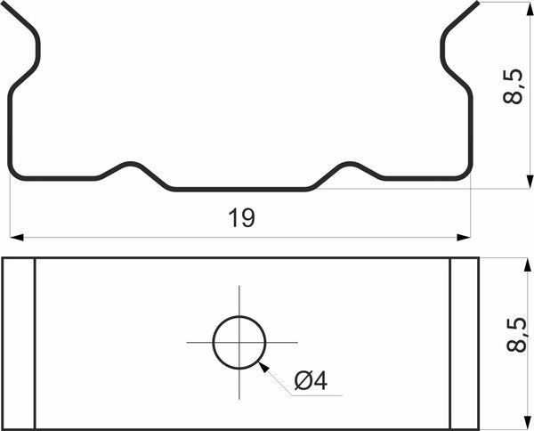Крепление для профиля для светодиодной ленты AKS Slim 113 591