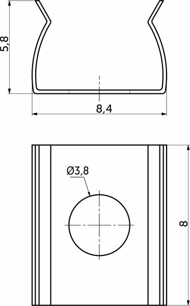 Крепление для профиля для светодиодной ленты AKS Navi 118 025