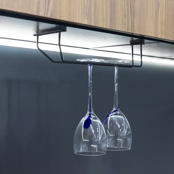 Держатель для бокалов AKS однорядный 340x65x114 / 62 753