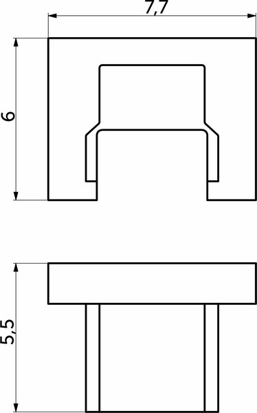 Заглушка для профиля AKS Navi-0806A / 118 030