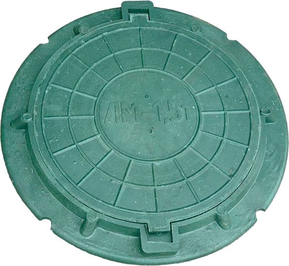 Люк канализационный Стандартпарк Полимер-песчаный / ЛМ А15-750 - фото