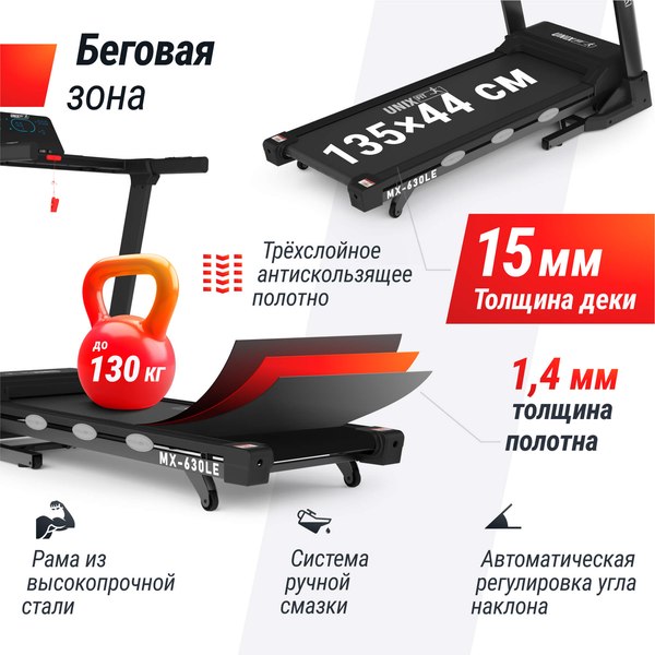Электрическая беговая дорожка UNIX Fit MX-630LE / TDMX630LE