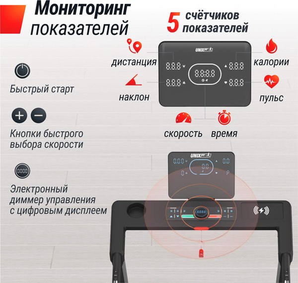 Электрическая беговая дорожка UNIX Fit MX-630LE / TDMX630LE