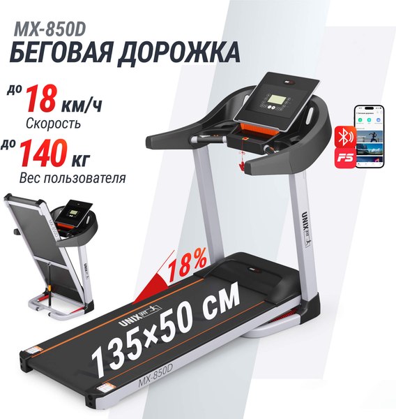 Электрическая беговая дорожка UNIX Fit MX-850D / TDMX850D