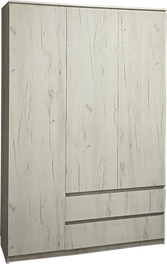 Шкаф Поставымебель Для одежды 3-х дверный 135х58х210 / КМС-Е-06 - фото