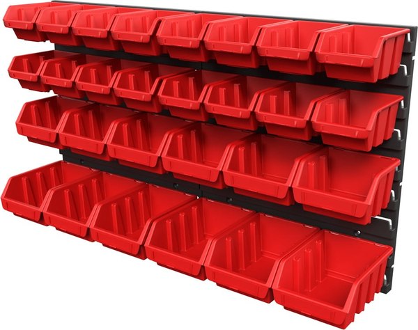 Набор лотков для метизов QBrick System Regular Fixing Wall Set 3 / Z261674PG011 - фото