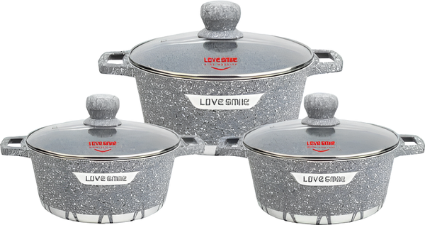 Набор кастрюль Love Smile LS20063 - фото