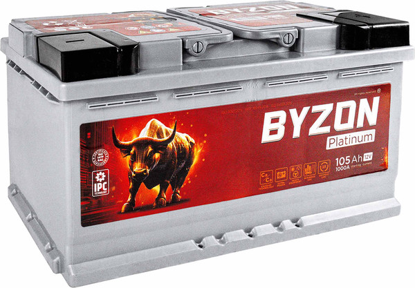 Автомобильный аккумулятор BYZON Platinum R+ / BYZ1050P
