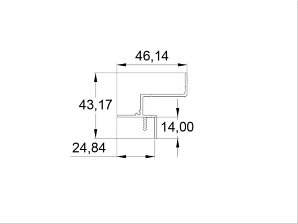 Теневой профиль Profiling Drywal Fly 30