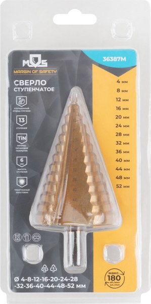 Сверло MOS HSS По металлу ступенчатое / 36387М