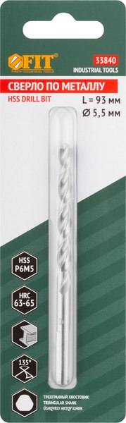 Сверло FIT HSS по металлу / 33840
