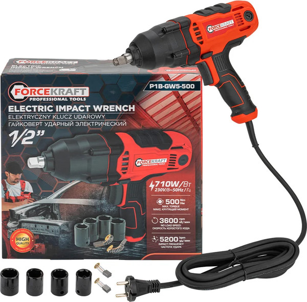 Гайковерт ForceKraft FK-P1B-GW5-500 (65924) - фото