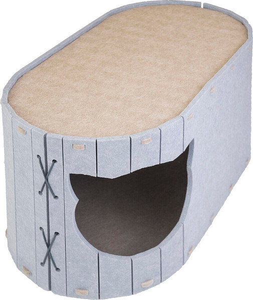 Домик-когтеточка Дарэленд Войлок / 8050сер-беж - фото