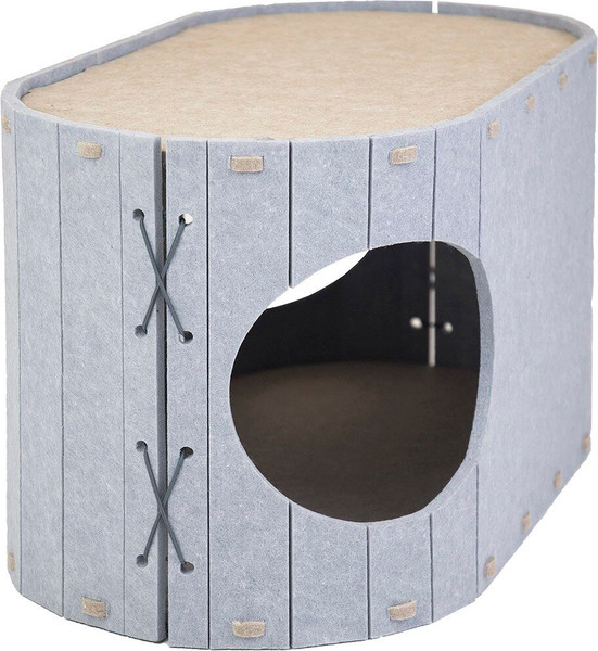 Домик-когтеточка Дарэленд Войлок / 8050сер-беж