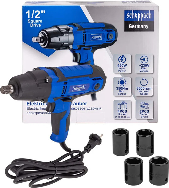 Гайковерт Scheppach Sch-IW550S (65918) - фото