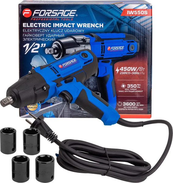 Гайковерт Forsage F-IW550S (65916) - фото
