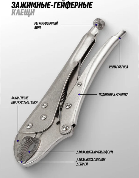 Гейферный зажим Megatools MT-614F250
