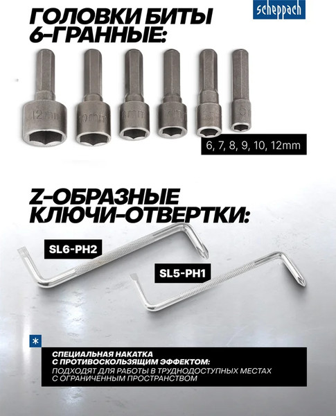 Набор отверток Scheppach Sch-10100