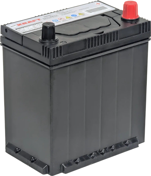 Автомобильный аккумулятор KrafT Premium Asia 36 JR 335A с бортом для BYD 38B20L - фото