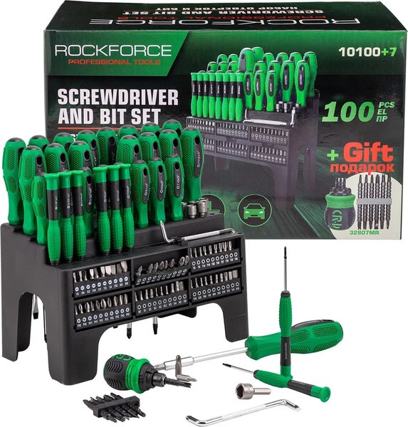 Набор отверток RockForce RF-10100+7 - фото