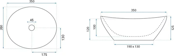 Умывальник REA U9238 Sofia Mini Kashmir