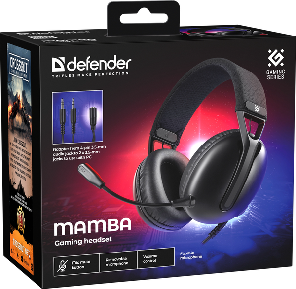 Наушники-гарнитура Defender Mamba / 64545