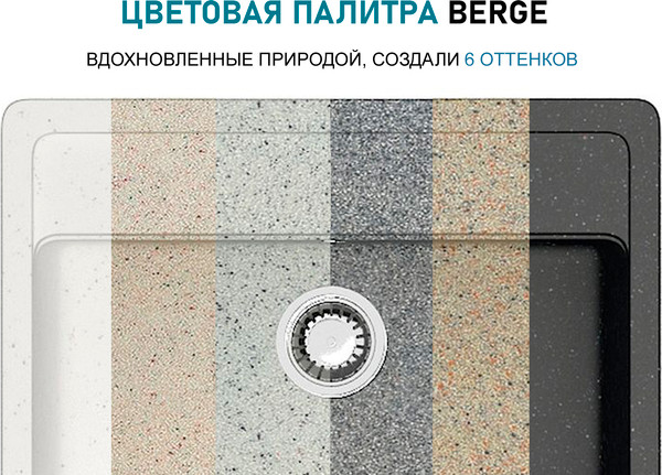 Мойка кухонная Berge BR-6001