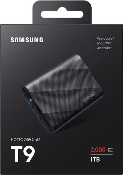 Внешний жесткий диск Samsung T9 1TB (MU-PG1T0B/WW)
